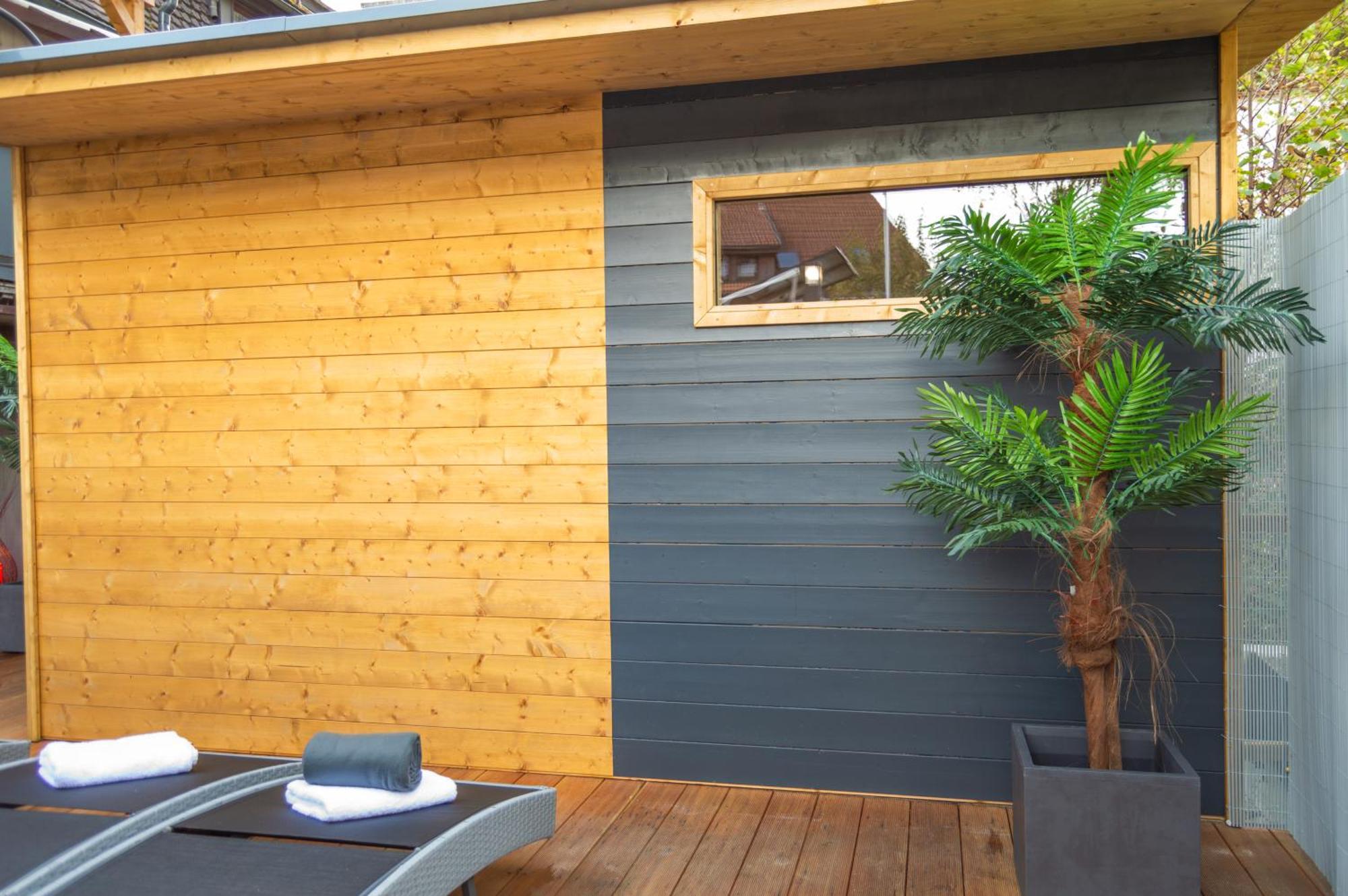 Designerwohnung Nahe Der Wasserfaelle Triberg im Schwarzwald Esterno foto